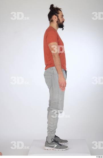 Man White Slim Male Studio Poses