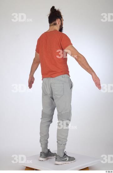 Man White Slim Male Studio Poses