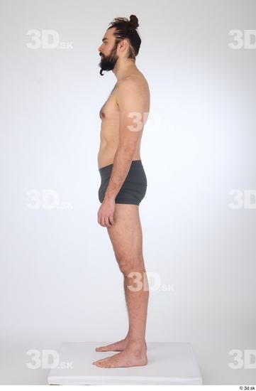 Man White Slim Male Studio Poses