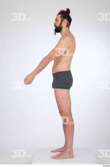 Man White Slim Male Studio Poses