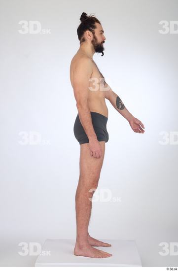 Man White Slim Male Studio Poses