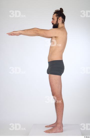 Man White Slim Male Studio Poses