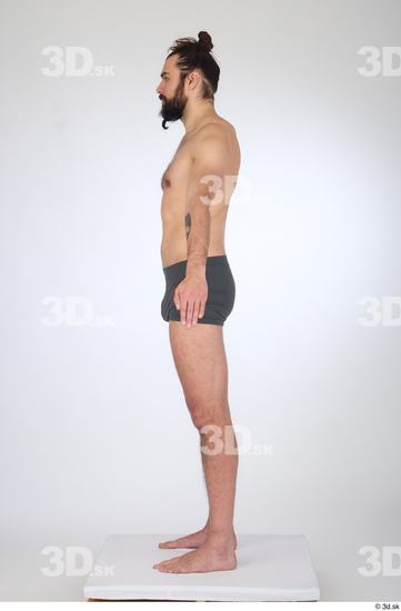 Man White Slim Male Studio Poses