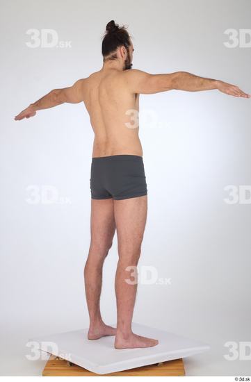 Man White Slim Male Studio Poses