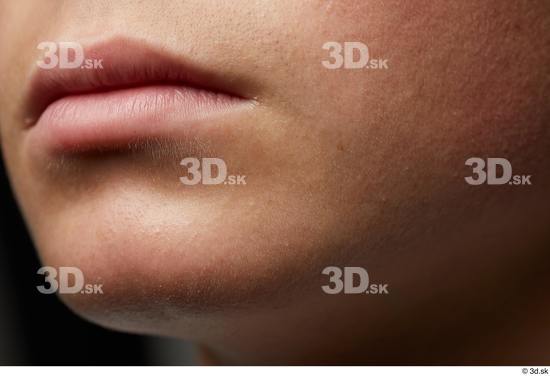 Mouth Cheek Skin Man Slim Studio photo references