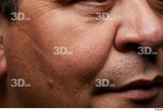 Mouth Nose Cheek Skin Man Chubby Wrinkles Studio photo references