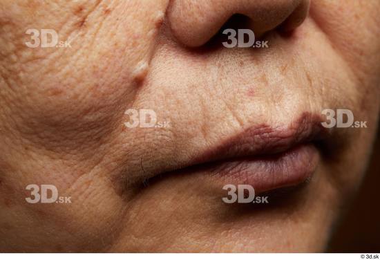 Face Mouth Nose Cheek Skin Woman Asian Chubby Wrinkles Studio photo references