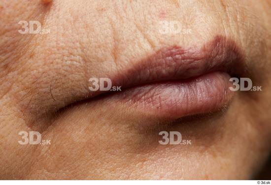 Face Mouth Skin Woman Asian Chubby Wrinkles Studio photo references