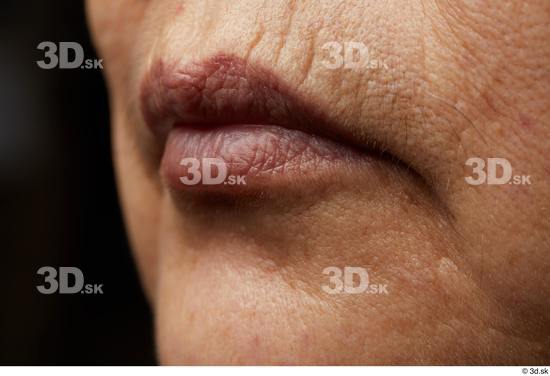 Face Mouth Skin Woman Asian Chubby Wrinkles Studio photo references