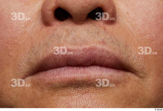 Mouth Skin Man Asian Slim Wrinkles Studio photo references