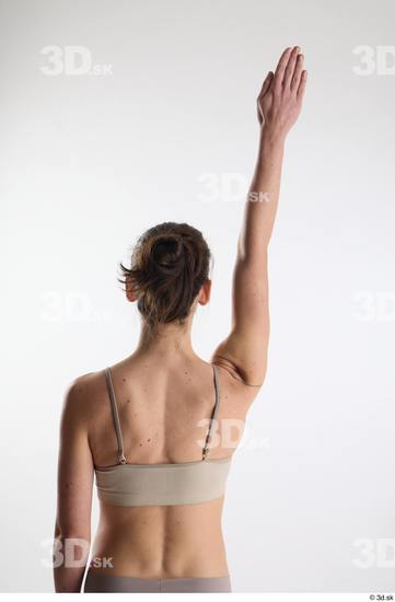 Woman White Slim Female Studio Poses