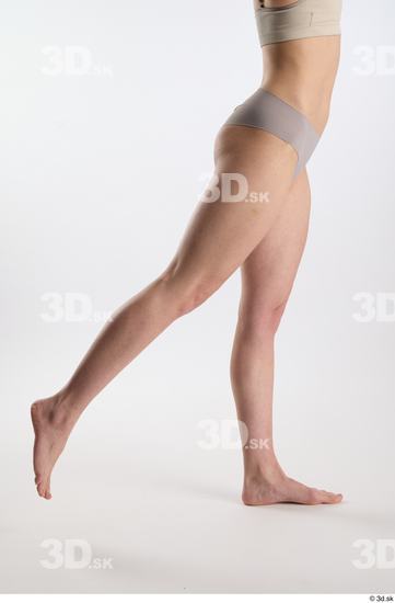 Woman White Slim Female Studio Poses