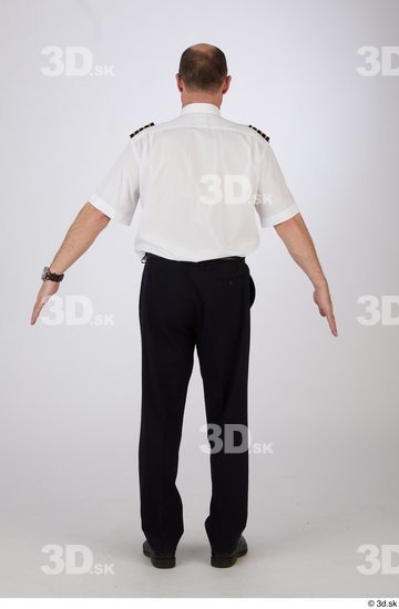 Whole Body Man White Uniform Athletic Studio photo references