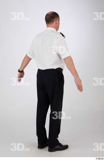 Whole Body Man White Uniform Athletic Studio photo references