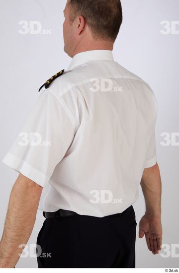 Whole Body Man White Uniform Athletic Studio photo references