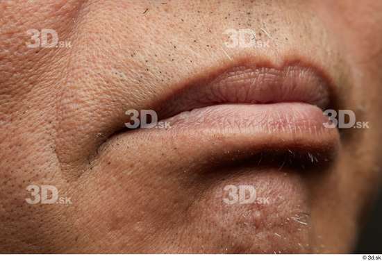 Face Mouth Skin Man Asian Slim Wrinkles Studio photo references