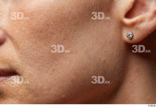 Face Cheek Ear Skin Woman White Slim Studio photo references