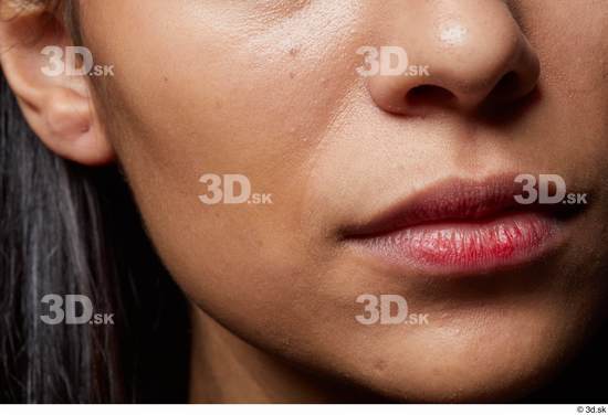 Face Mouth Nose Cheek Skin Woman Slim Studio photo references