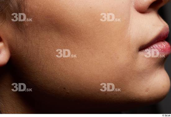 Face Mouth Cheek Skin Woman Slim Studio photo references