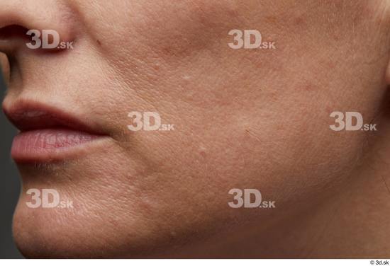 Mouth Cheek Skin Woman White Slim Studio photo references