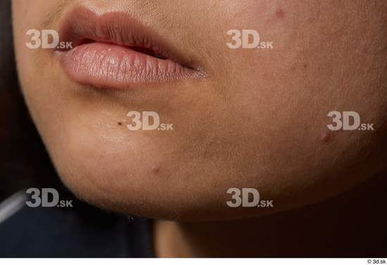 Face Mouth Cheek Skin Woman Slim Studio photo references