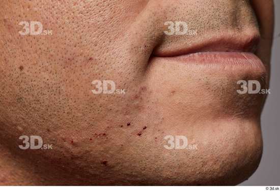 Face Mouth Cheek Skin Man Slim Studio photo references