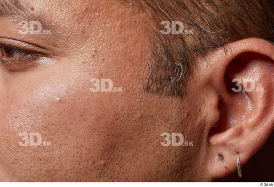 Face Cheek Ear Hair Skin Man Slim Studio photo references