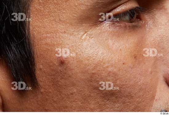 Eye Cheek Hair Skin Man Slim Wrinkles Studio photo references