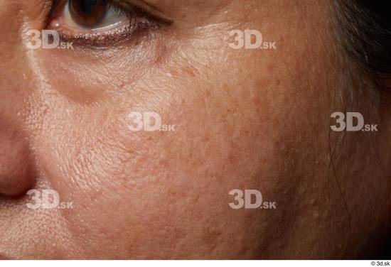 Face Cheek Skin Woman Slim Wrinkles Studio photo references