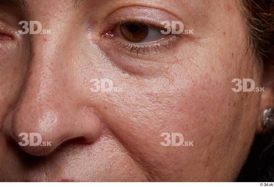 Eye Face Nose Cheek Skin Woman Slim Wrinkles Studio photo references