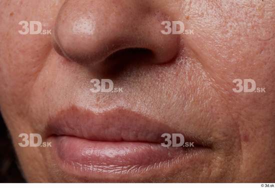 Face Mouth Nose Cheek Skin Woman Slim Wrinkles Studio photo references