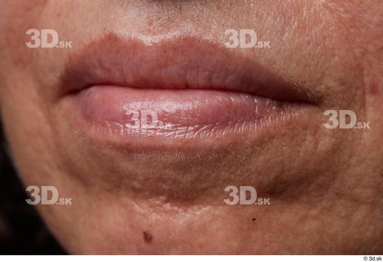 Face Mouth Skin Woman Slim Wrinkles Studio photo references