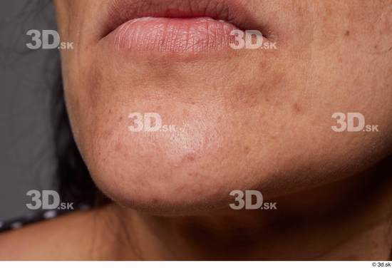 Face Mouth Skin Woman Slim Wrinkles Studio photo references