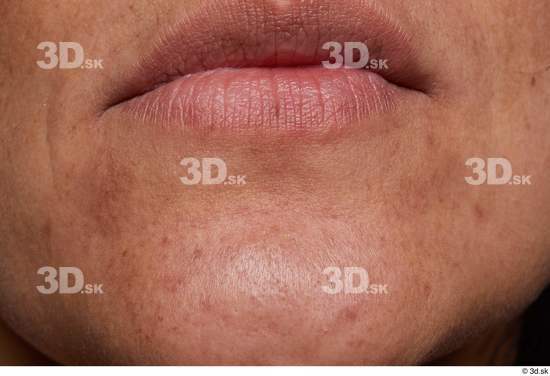 Face Mouth Skin Woman Slim Wrinkles Studio photo references