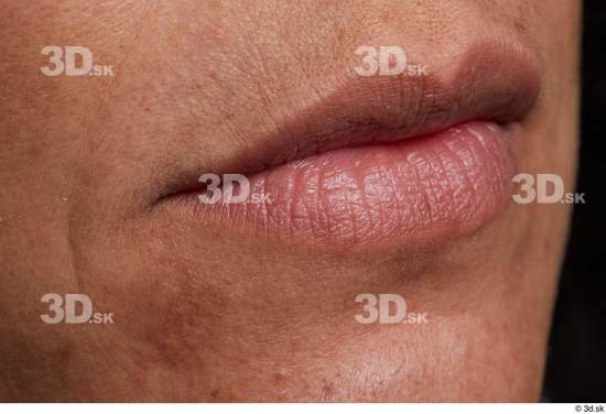 Face Mouth Skin Woman Slim Wrinkles Studio photo references