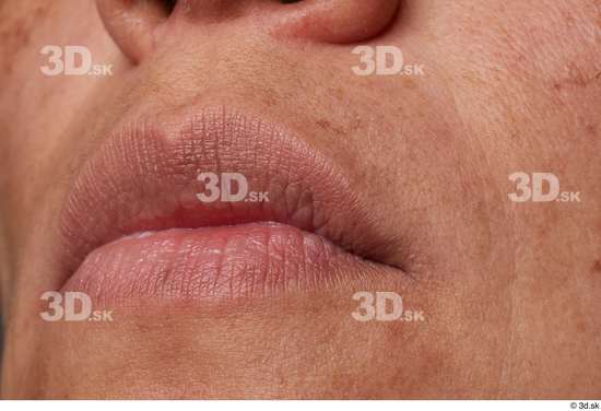 Face Mouth Skin Woman Slim Wrinkles Studio photo references