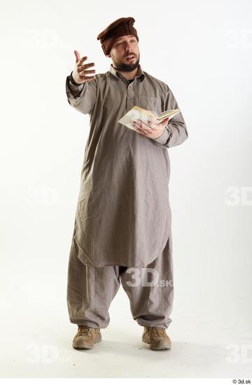  Luis Donovan Afgan Civil Pose with Book standing talking whole body 0001.jpg