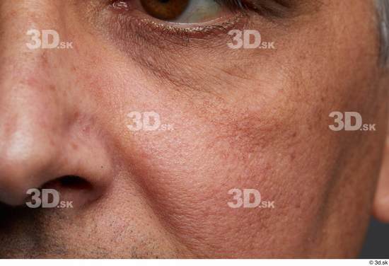 Face Nose Cheek Skin Man Slim Wrinkles Studio photo references