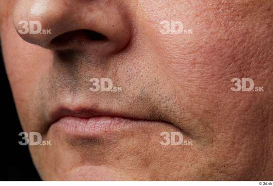 Face Mouth Nose Cheek Skin Man Slim Wrinkles Studio photo references