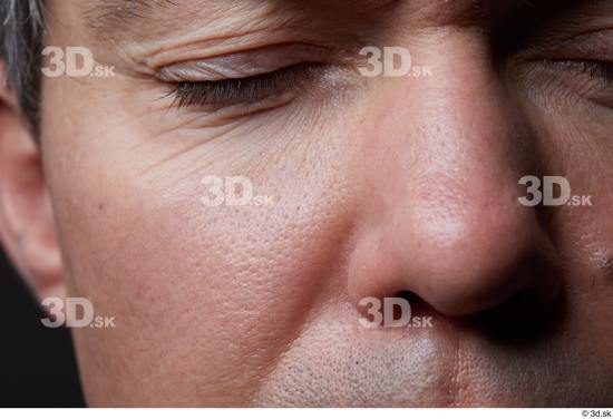 Eye Face Nose Cheek Skin Man Slim Wrinkles Studio photo references