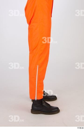 Whole Body Man T poses White Uniform Slim Studio photo references