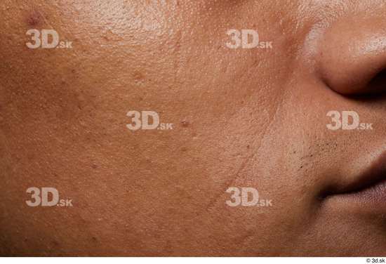 Face Nose Cheek Skin Man Black Scar Slim Wrinkles Studio photo references