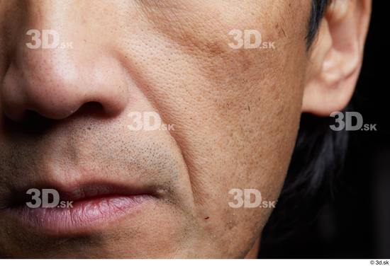 Face Mouth Nose Cheek Skin Man Slim Studio photo references