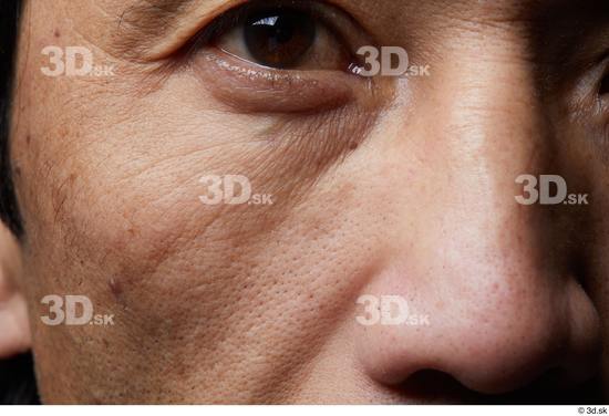 Eye Face Nose Cheek Skin Man Slim Wrinkles Studio photo references