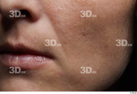 Face Mouth Nose Cheek Skin Woman Slim Studio photo references