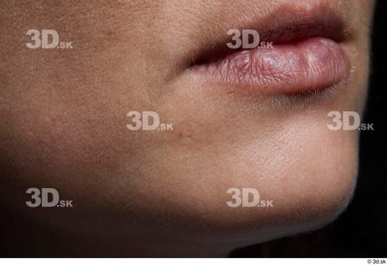 Face Mouth Cheek Skin Woman Slim Studio photo references