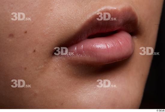 Face Mouth Cheek Skin Woman Slim Studio photo references