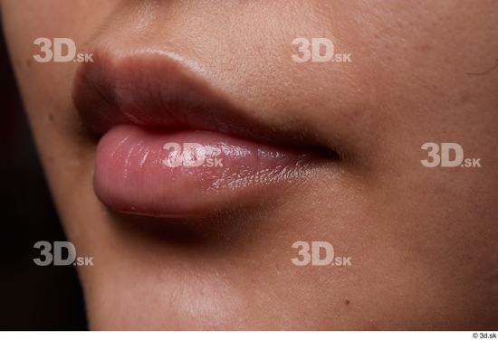 Face Mouth Skin Woman Slim Studio photo references