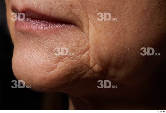 Face Mouth Cheek Skin Woman Slim Wrinkles Studio photo references