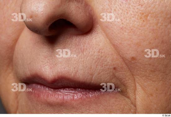 Face Mouth Nose Skin Woman Slim Wrinkles Studio photo references